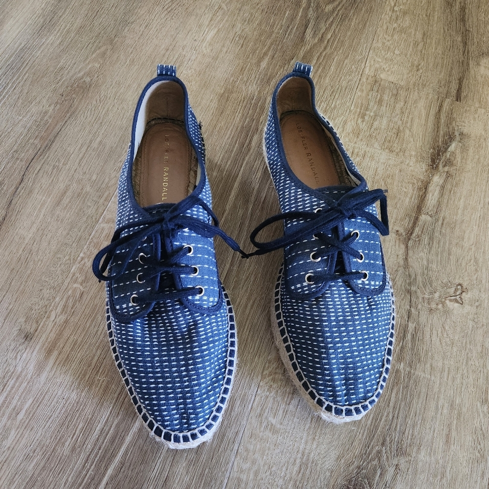 Loeffler Randall Women's Navy Blue Alfie Espadrille Sneakers - Picture 8 of 11